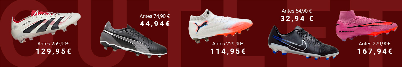 OFERTA Botas de fútbol, guantes de portero, camisetas, complementos